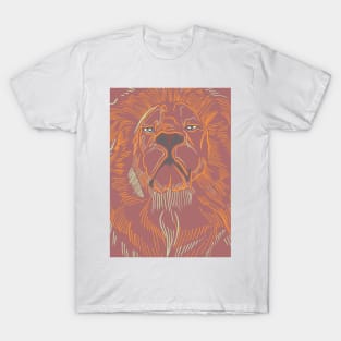 Lion head digital hand drawn illustration T-Shirt